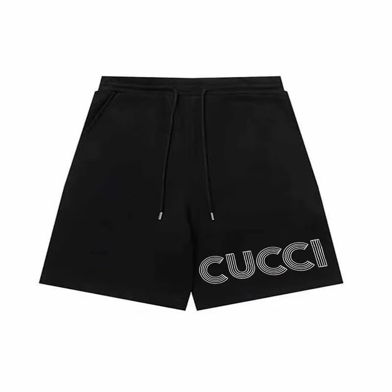 

European Light Luxury Brand Sports Wide-leg Shorts Men's and Women's Summer Trendy Brand Thin Large-size Straight Casual Pants