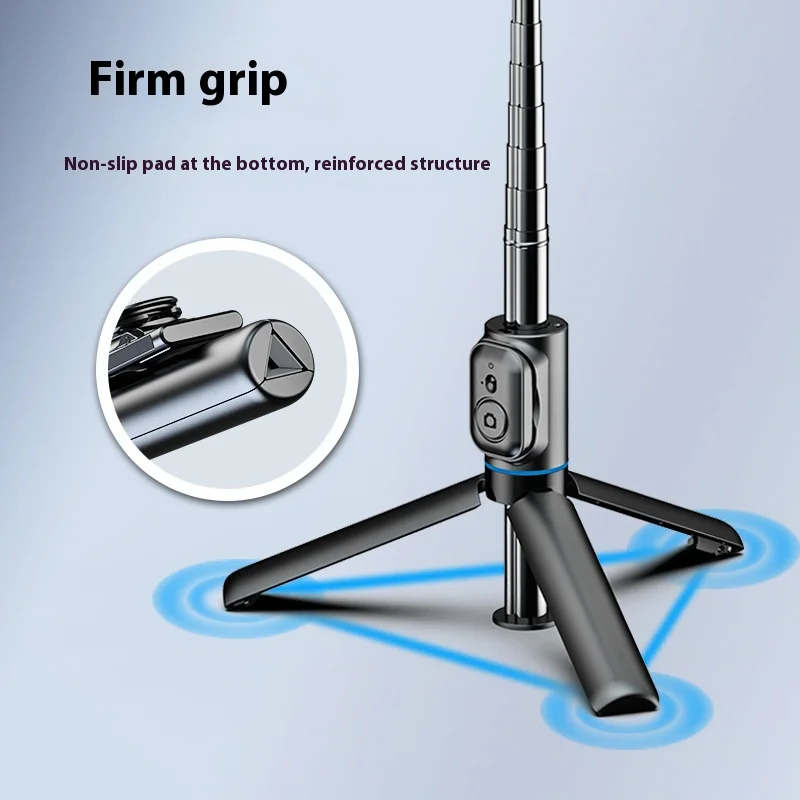 Bastão de selfie Bluetooth 2 em 1 e tripé - para transmissão ao vivo, vlogging e tiros mãos-livres