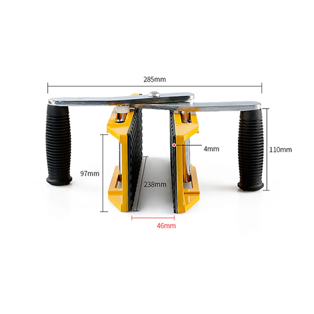 Labor-Saving Double Handed Carrying Clamp Granite Tools Glass Stone Slab Lifting Tool with Rubber for Ceramic Marble 350KG