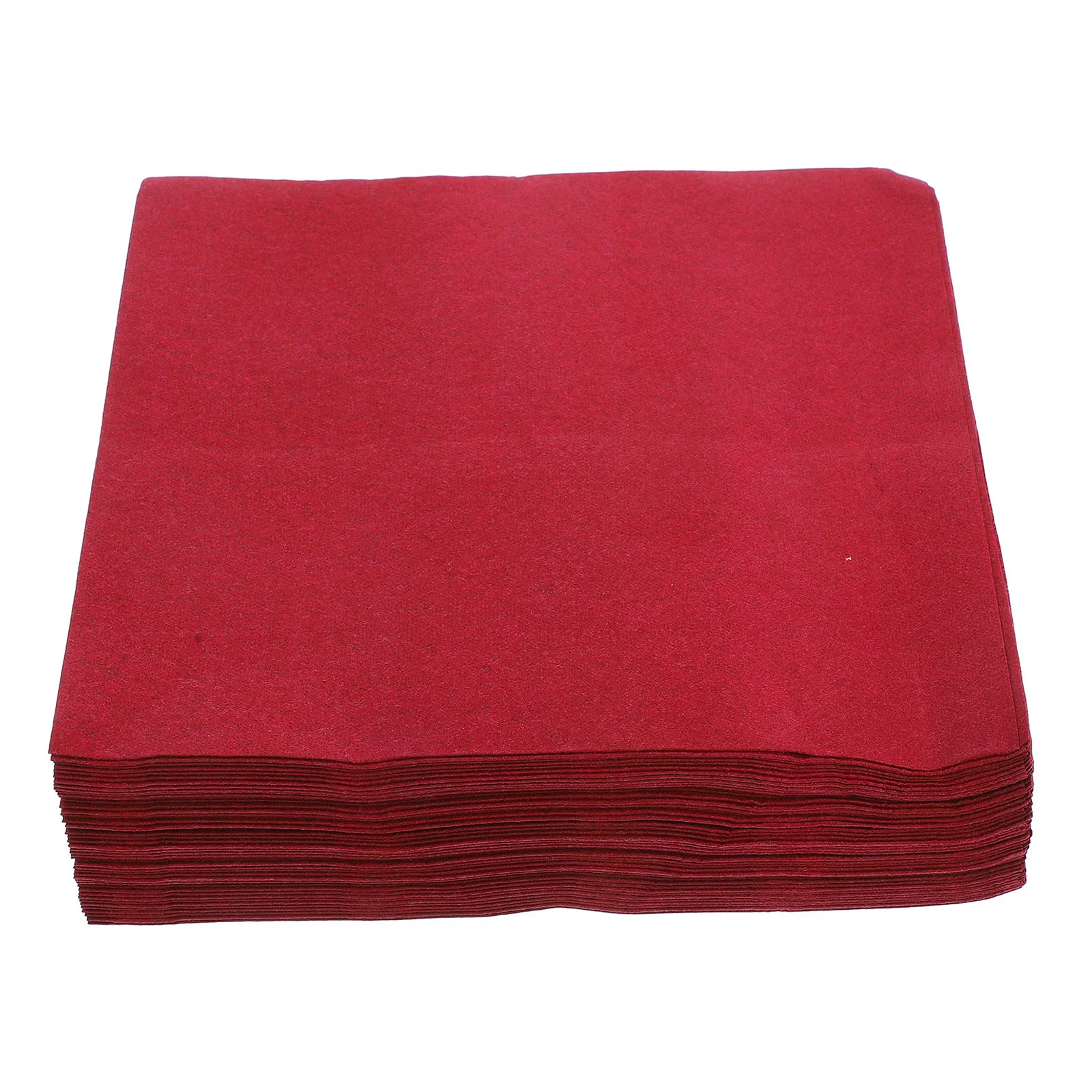 25 قطعة مناديل عشاء ورقية ممتازة للاستعمال مرة واحدة باللون الأحمر الداكن لطاولات الزفاف وحفلات الزفاف وحفلات الزفاف وحزمة مناديل اليد للضيوف
