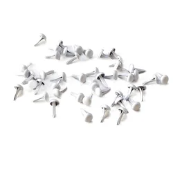 500pcs 4.5mm White  Metal Brads for Scrapbooking Accessories Paper Crafts Wedding Supplies Invitations Children Puppy Decoration