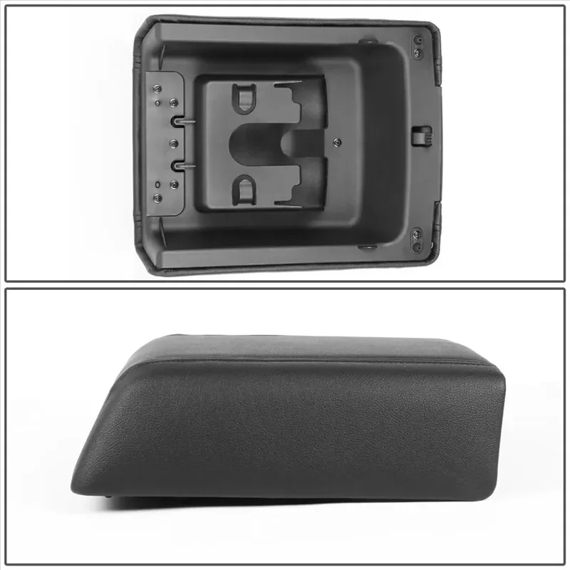 AMEXIAOXU  Car Center Console Armrest Lid Cover GECS-004-BK For Ford F-150 F150 Lincoln Mark LT 2004-2008 Rest Latch Box