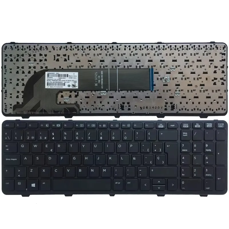 Keyboard  for HP Probook 450 G0 450 G1 450 G2 455 G1 455 G2 470 G0 470 G1 470 G2 With Frame Spanish SP layout