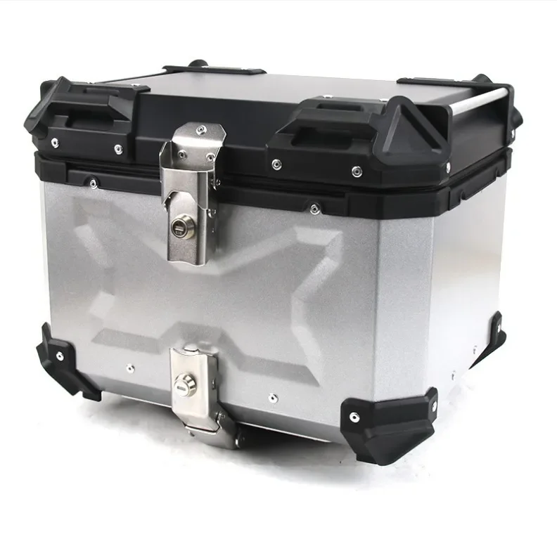 45L/55 L Motorcycle Trunk Luggage Top Case  Aluminum Alloy Box Motorcycle Tail Boxs Accesorios Para Moto Exterior Accessories