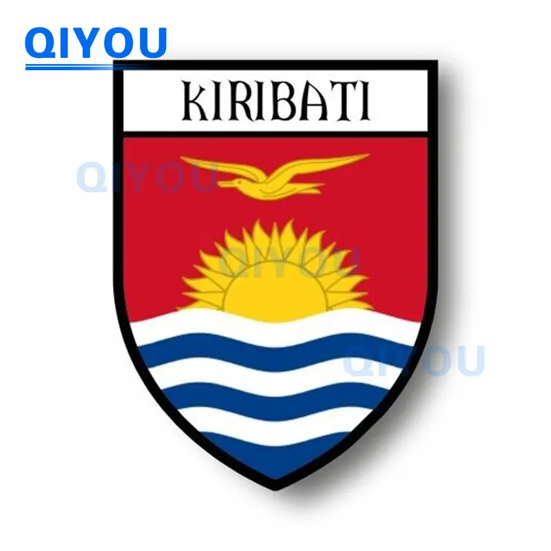 

High Quality City Flag World Crest Kiribati Commemorative Car Stickers for Reflective PVC Decals on Laptop Body Trolley Cases