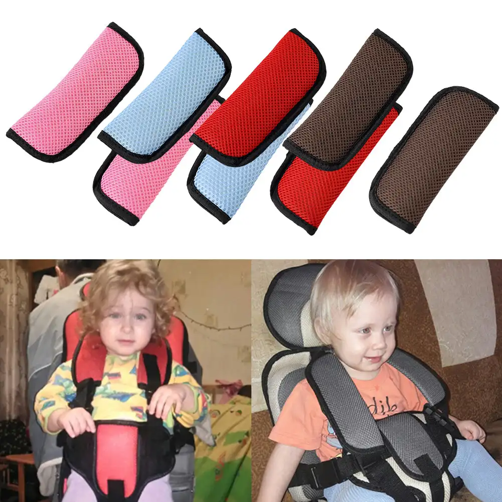 2pcs Car Baby Child Safety Seat Belt Shoulder Cover Protector for Baby Stroller Protection Crotch Seat Belt Cover Car Styling