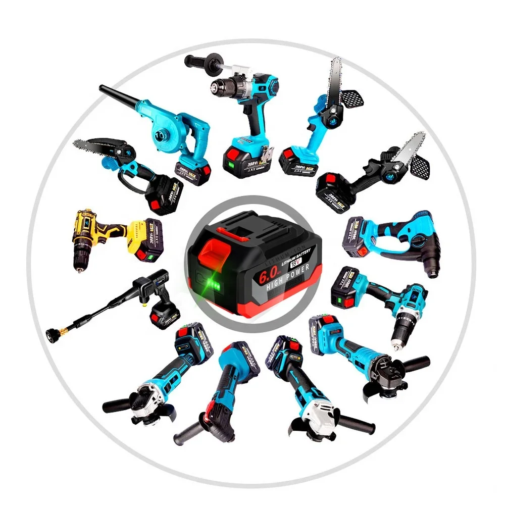 Imagem -02 - Bateria de Íon de Lítio Recarregável 6.0ah 18v com Indicadores Lcd para Makita Chave de Broca sem Fio Ferramenta Elétrica Bateria de Substituição