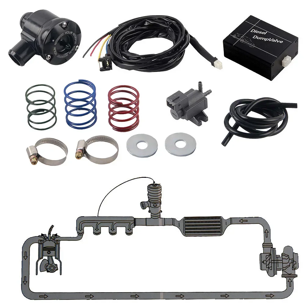 TURBO DIESEL DIGITECH 3 DUMP Recirculation Diverter BLOW OFF VALVE BOV KIT