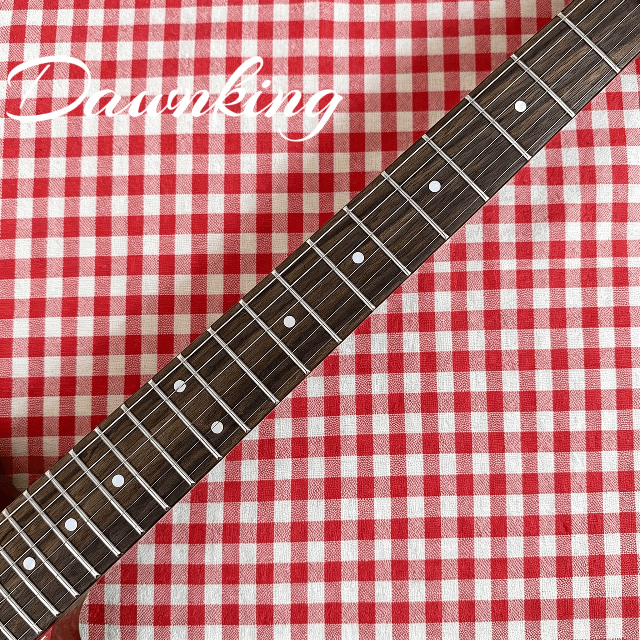 In Stock Flying V Style Natural Wood Electric Guitar White Pickguard Gold Hardware HH Humbucker Pickups Free Shipping Worldwide view 4