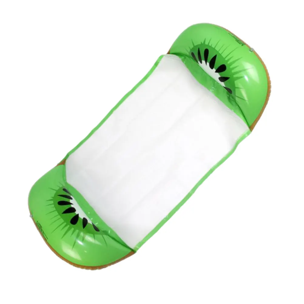 1pc inflável piscina flutuador cama verão tapete de natação encosto design verde para festa na piscina resto banho de sol flutuante inflável