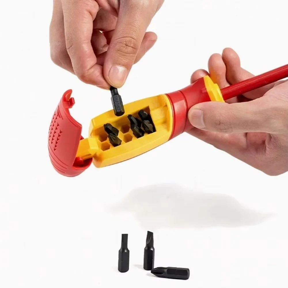 Magnetic Insulated Screwdriver Set Phillips Slotted Insulation Safety Phillips Slotted Screwdriver Set High-Voltage