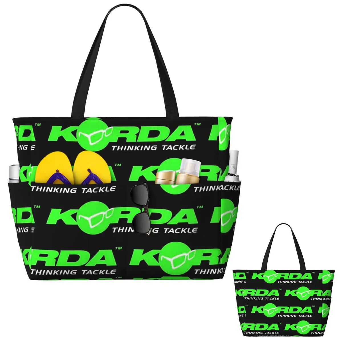 

Korda Fishing Logo Пляжная большая сумка Спортивный тренажерный зал Йога Duffle Большая большая сумка Женская дорожная сумка Сумка для фитнеса