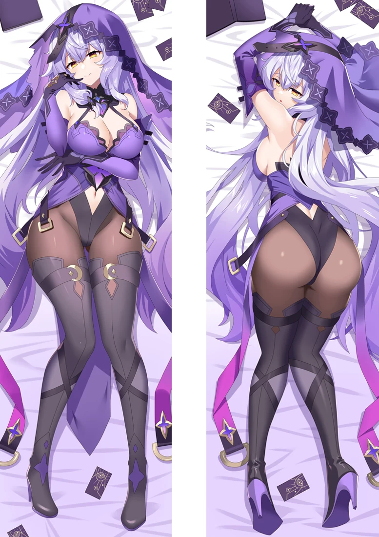 

Anime Girl Black Swan Waifu Dakimakura Case Honkai Adult Long Life Size Hugging Body Pillow Cover