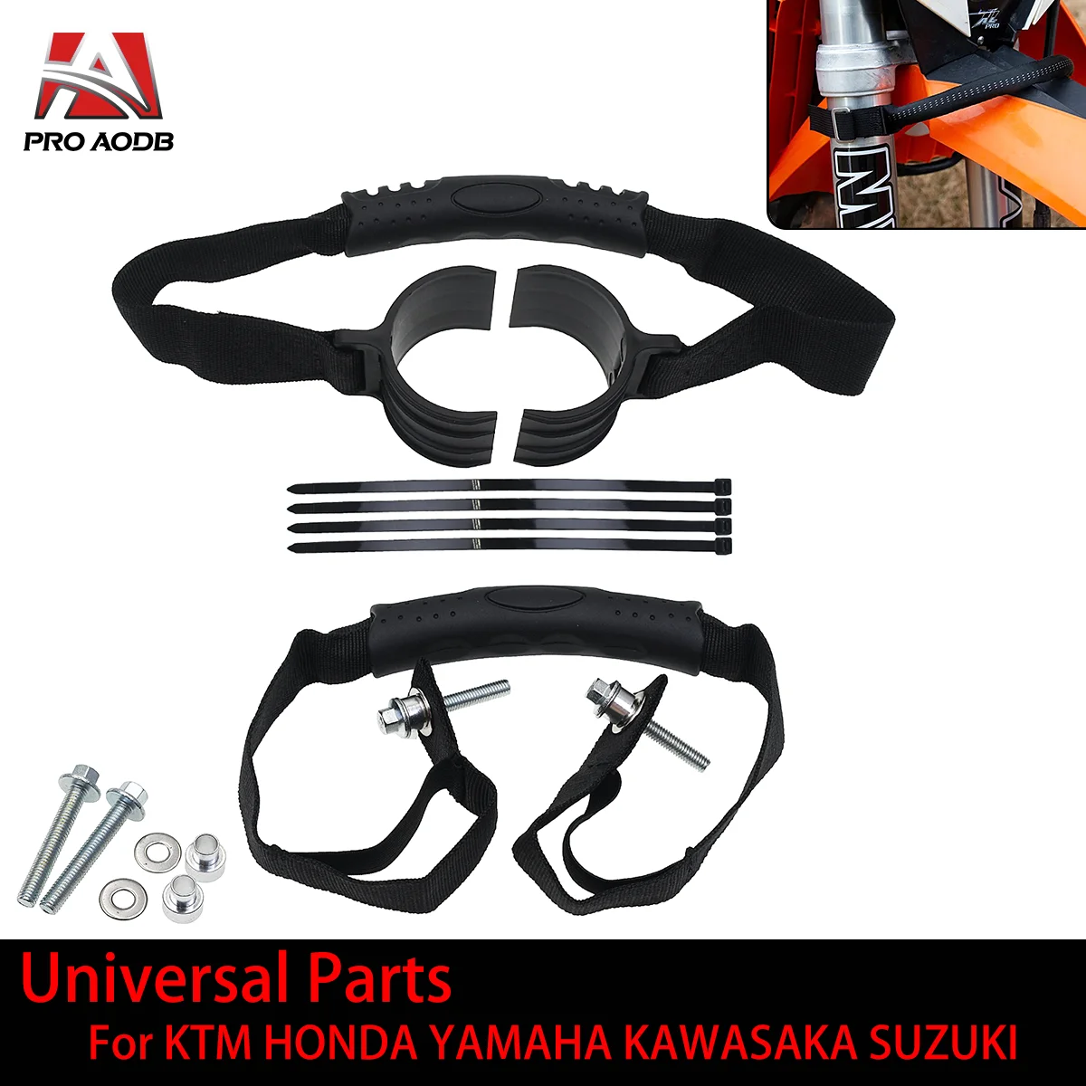 

Universal Motocross Parts Motorcycle Front Rear Rescue Strap Pull Sling Belt Leashes For Honda Yamaha Kawasaki KTM Husqvarna