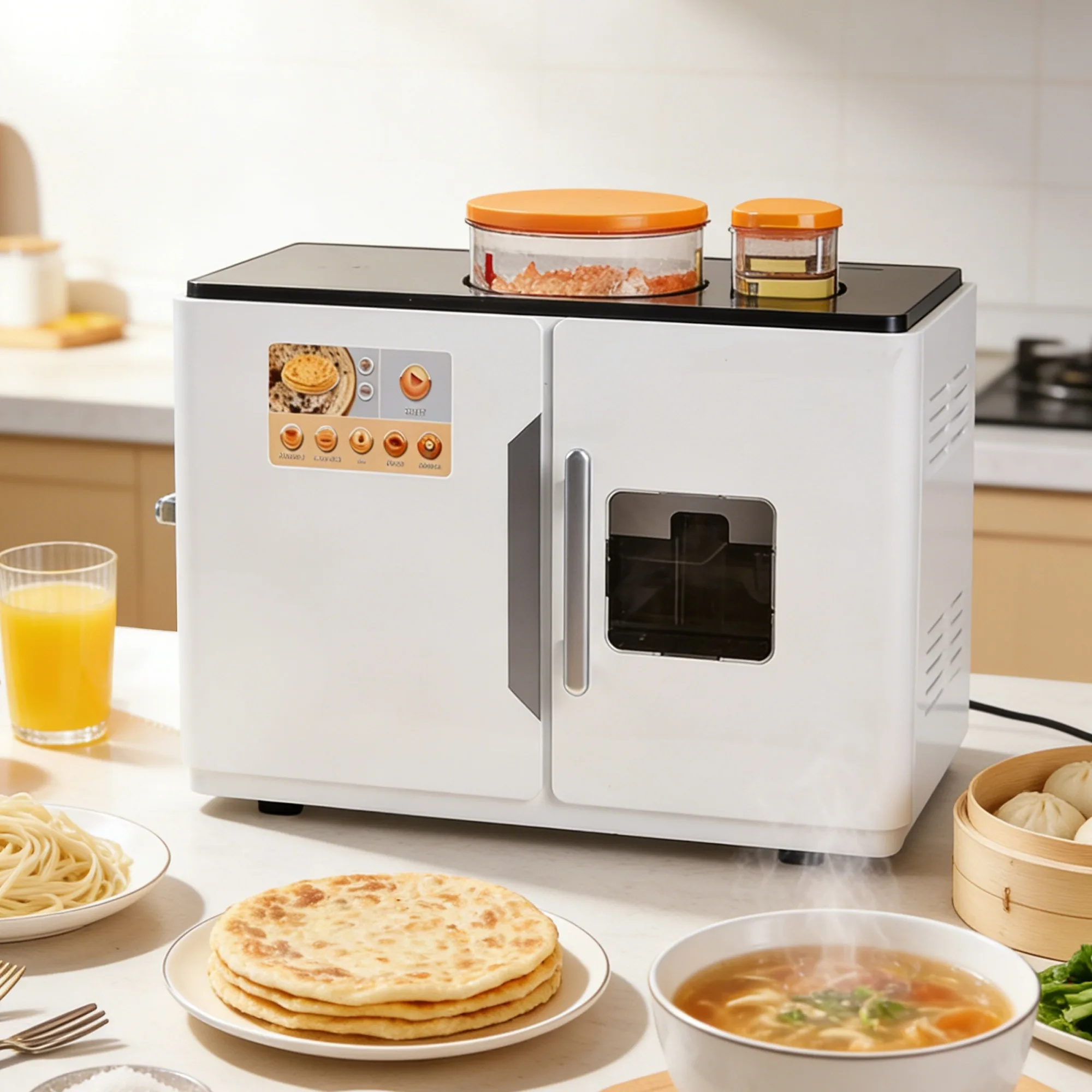 

Automatic Electric Rotimatic Roti Maker - Flatbread Corn Tortilla Machine Roti Robot For Home & Commercial Use RM01001