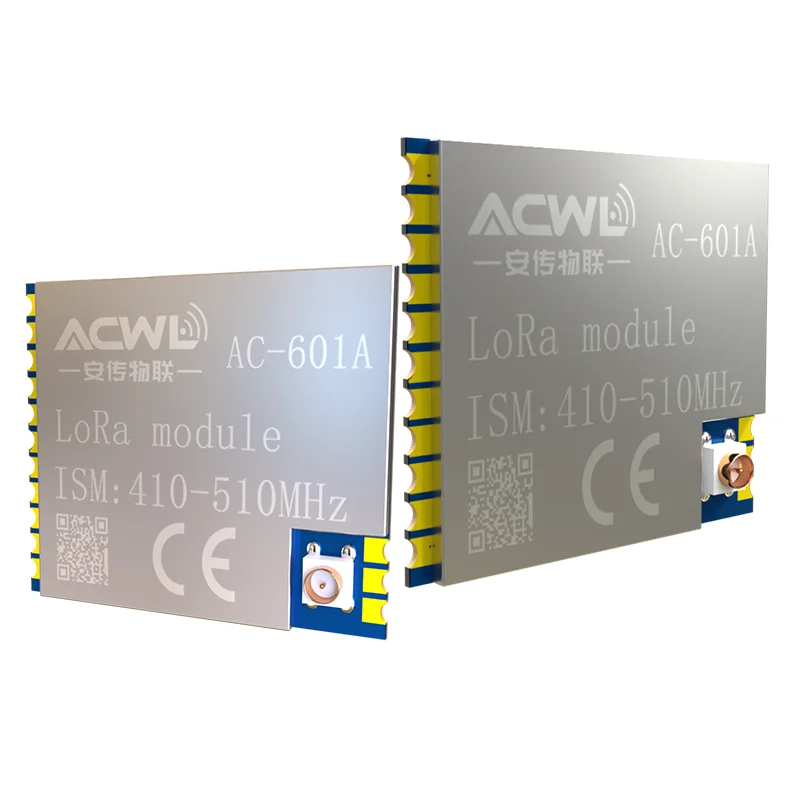 5PCS AC601A 100mW LoRa Wireless Module Ultra Low 1uA Sleep Current 21V 36V Operating Voltage For Battery Powered Applications
