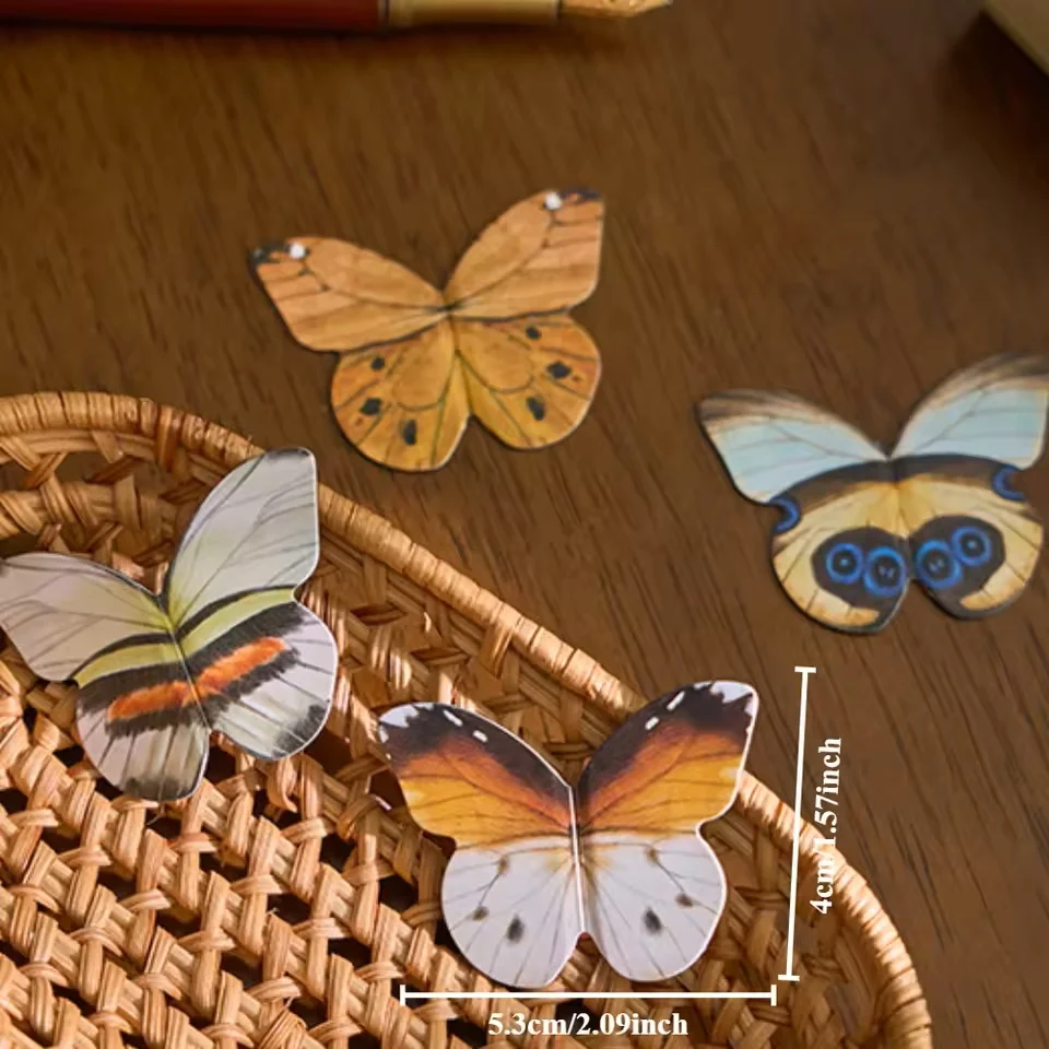 4 قطعة/المجموعة الملونة فراشة الإشارات المرجعية لطيف المغناطيسي المرجعية الجمالية كتاب صفحة Hodler Kawaii القرطاسية القراءة الملحقات