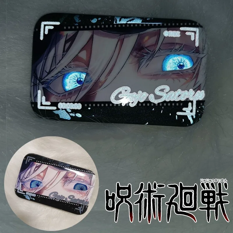 

Jujutsu Kaisen Badge Gojo Satoru Anime Pin Reflective Eye DIY Backpack Aesthetic Art Decoration Cartoon Jewelry Enamel Brooch