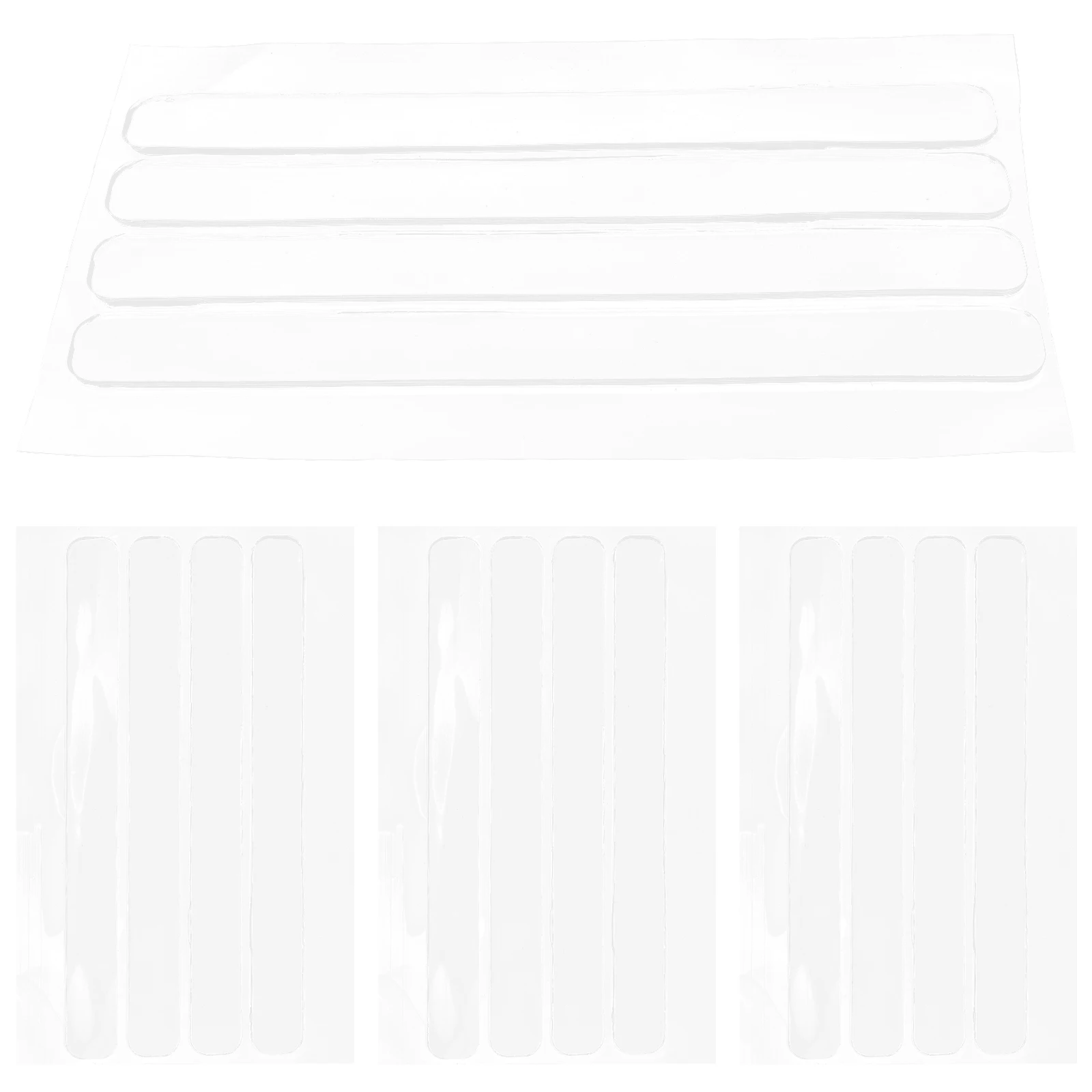 

16 Pcs Anti Collision Door Bumpers Clear Self Adhesive Silicone Wall Protector Cabinet Fridge Sound Dampening Pad Rubber