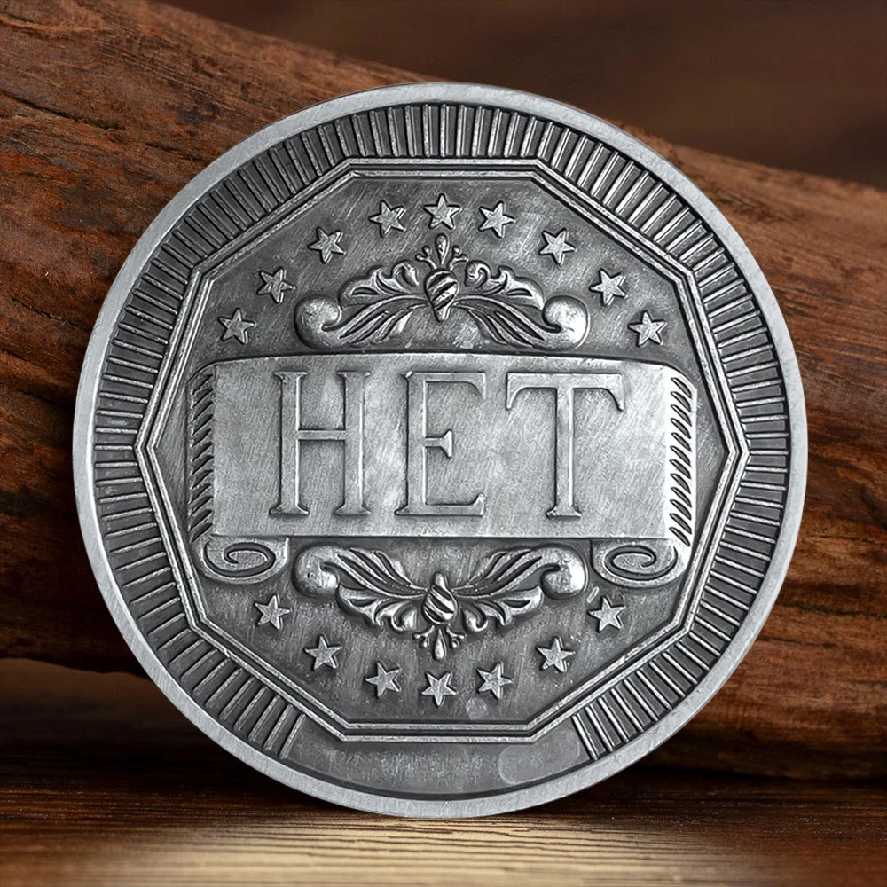 The Russian Version of The Decision-making Coin, The Ancient Silver Metal YES NO Lucky Coin