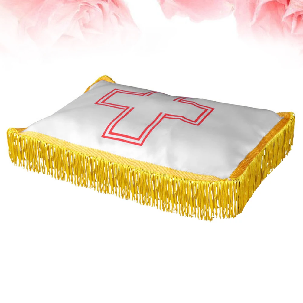 

Cemetery Casket Cover High grade Fabric Cross Design Funeral Supplies Cremation Wrapper Durable Connotative Ashes Cloth