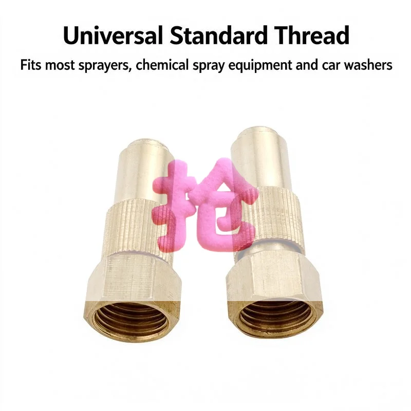 0.8/1.0/1.2/1.5/1.8mm Hole Agricultural Spray Nozzle High Pressure Copper Brass Nozzle Household Garden Power Tool