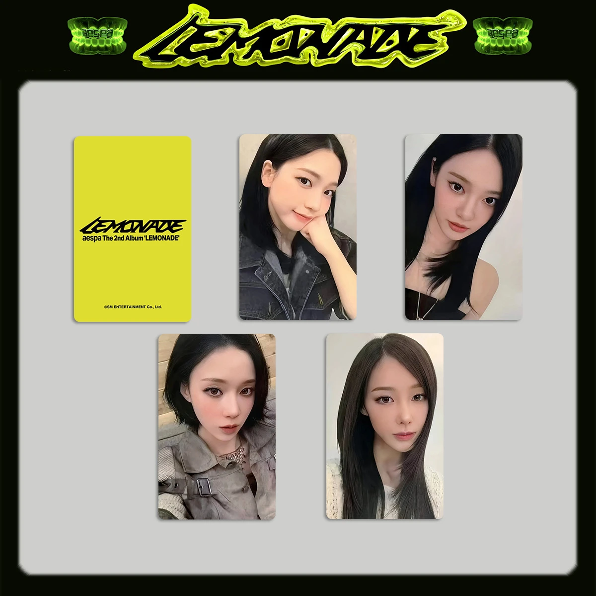 2026 new 4 popular girl group aespa LEMONADE new album flash photo
