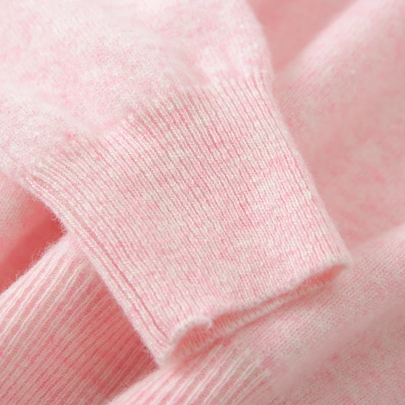 سترة محبوكة بأكمام طويلة لخريف وشتاء 2025 سترة نسائية ذات ياقة مدورة وطبقة أساسية ضيقة بلوفرات سميكة ودافئة #5