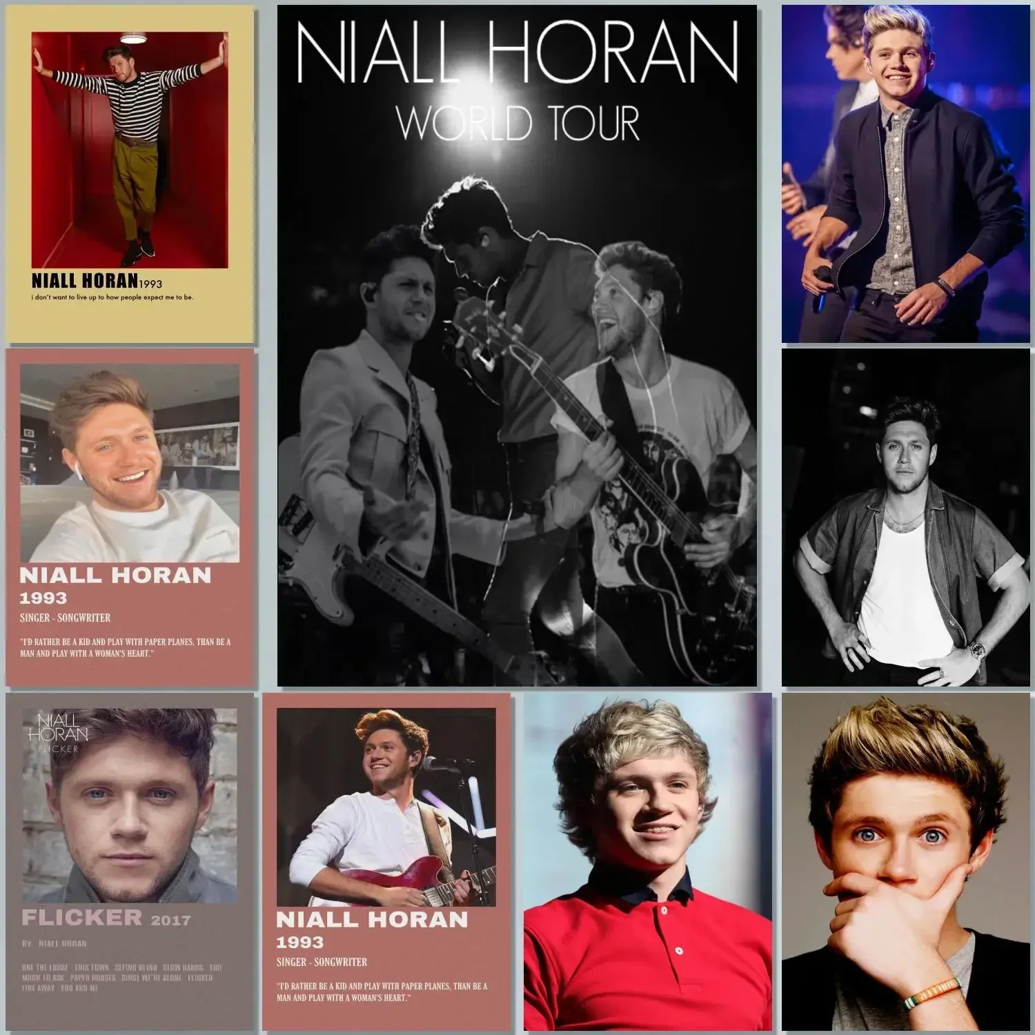 Singer Niall Horan Poster Canvas Painting Wall Art for Picture Coffee House Bar Living Room Bedroom Restaurant Home Wall Decor