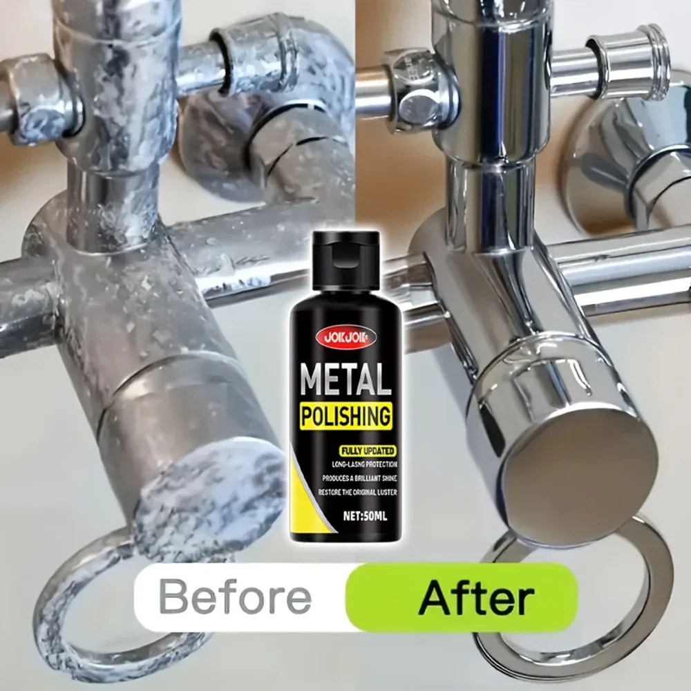 Spray de polimento de metal JOKJOK 50ml - Restaurador cromado de carros e motocicletas sem arranhões para exaustores e peças