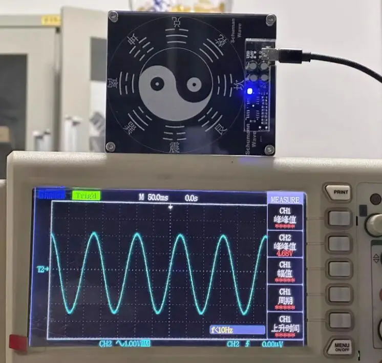 Nuovo generatore di onde Schumann 7.83Hz generatore di impulsi a bassa frequenza segnale a onda sinusoidale pura frequenza risonante della terra