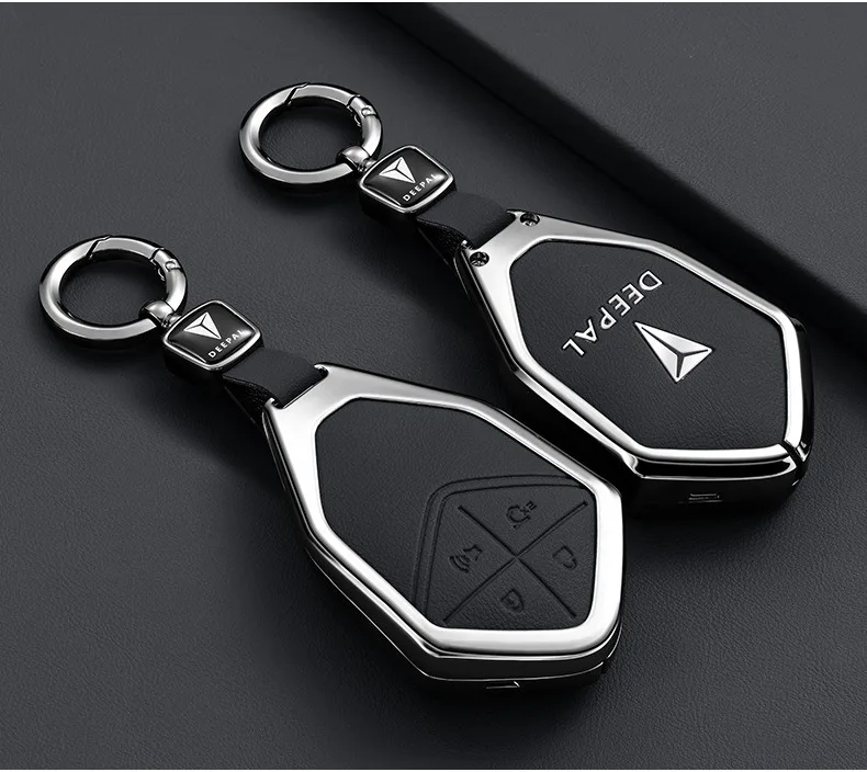 Autoschlüsseletui für Changan DEEPAL S7 S07 G318 S09 S05 L07 SL03 Shenlan Zinklegierung Fob Schlüsselanhänger Abdeckung Shell Ringhalter Zubehör – Detail 6
