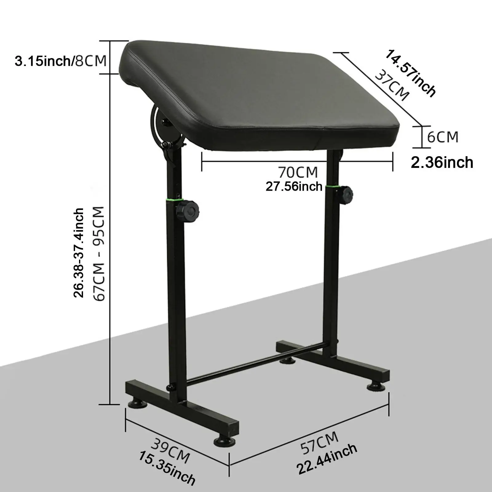 Подлокотник для татуировки, утолщенная подушка для студии, противоскользящая, регулируемая высота