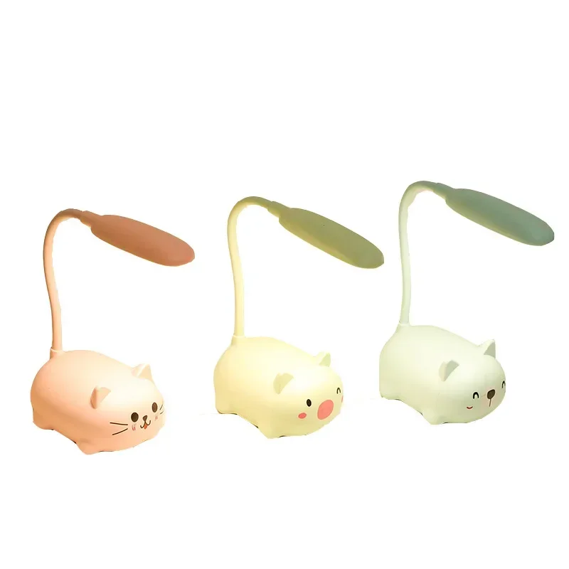 Cute Animals LED Table Light Light USB Recharge LED Night Light Child Eye Protection Creative Desk Lamp Desktop Ornament