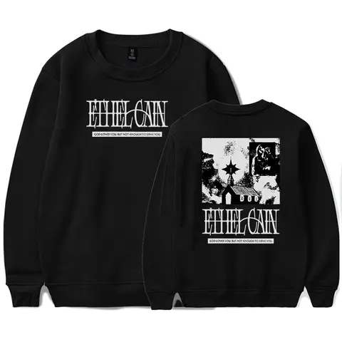 Ethel Cain Merch Sweatshirt O-Ausschnitt Langarm Casual Pullover Mode Frühling Y2K Streetwear