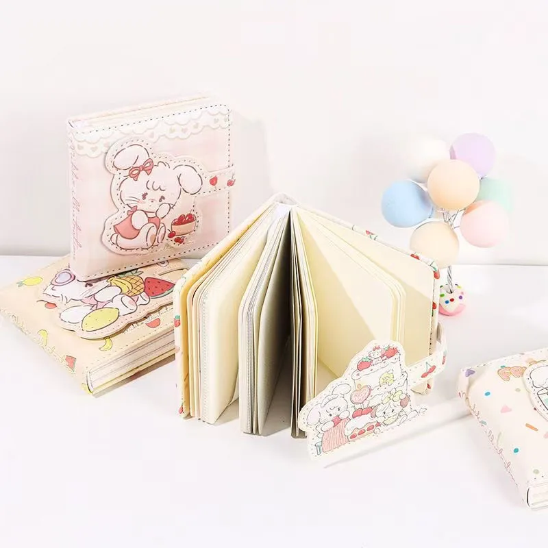 Kawaii Leuke Mikko Meisjes Hart Japanse Stijl Notebook Notebook Notebook Handboek Draagbare Mini Spiegel Boek Meisje Geschenken Speelgoed