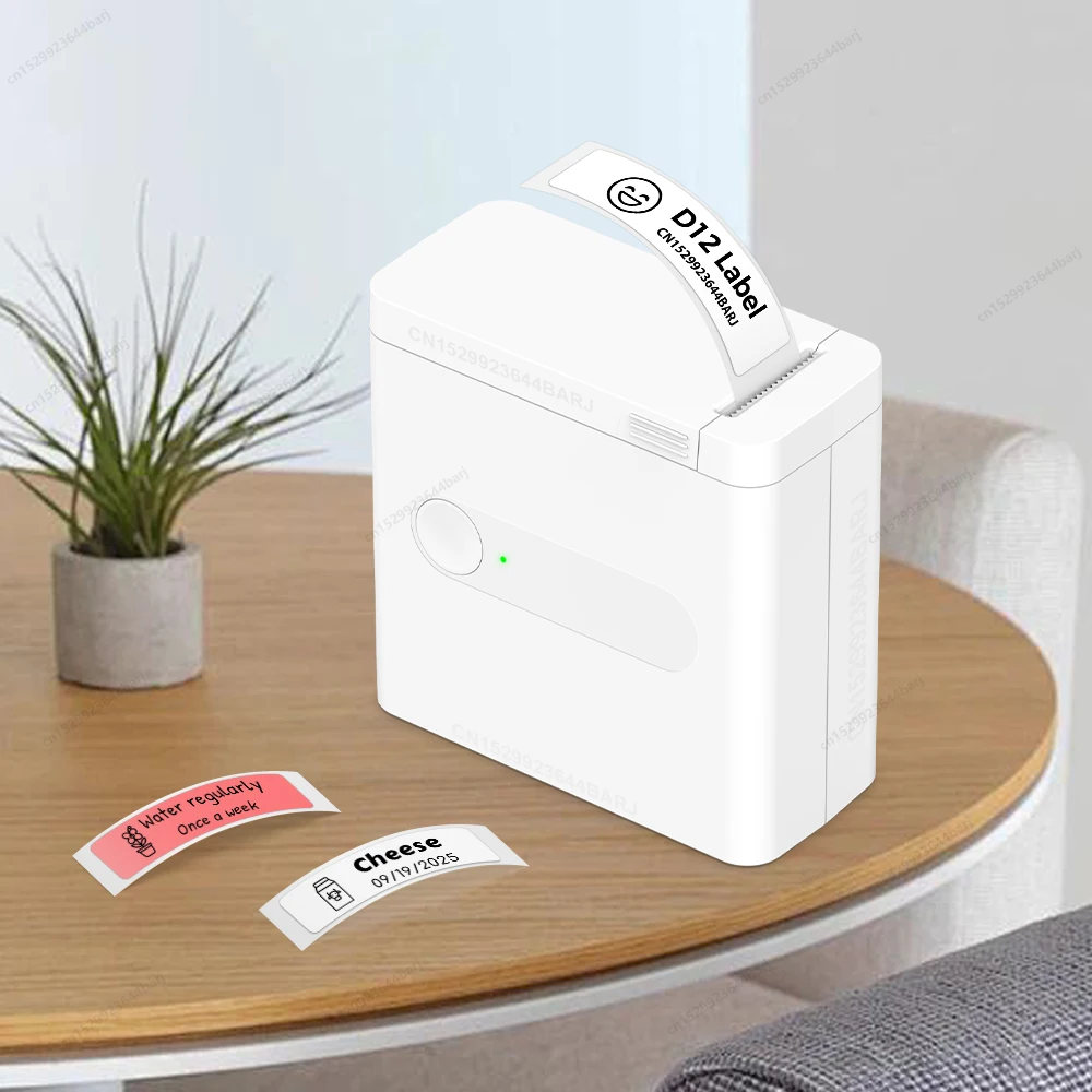 

Мини-принтер этикеток D12 Аналогичный как Marklife P15 P12 Q30 D11 D110 Беспроводной Bluetooth-термопринтер этикеток или 1PK D12 Наклейка на этикетку