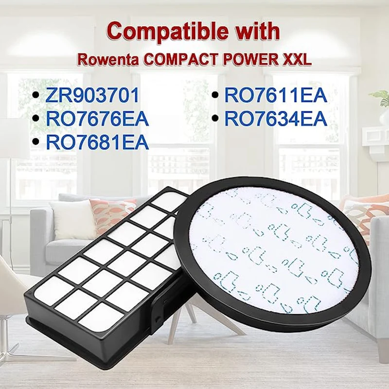 เหมาะสำหรับเครื่องดูดฝุ่นโชคดี RO7611 RO7634 RO7623อุปกรณ์เสริมไส้กรอง ZR903701