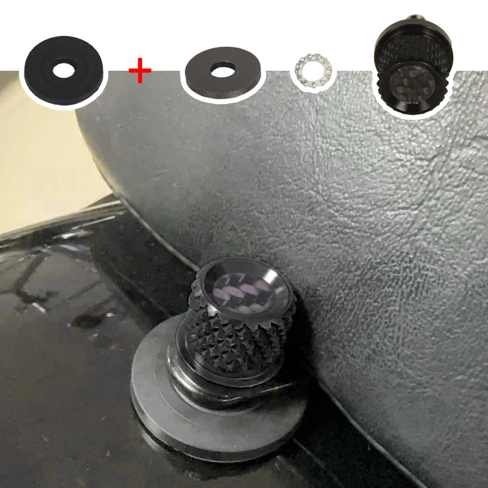 Motorcycle Accessories Colors Seat Rubber Washer Protector Universal&Carbon Fiber Pattern Aluminum Seat Screws for Harley Seats