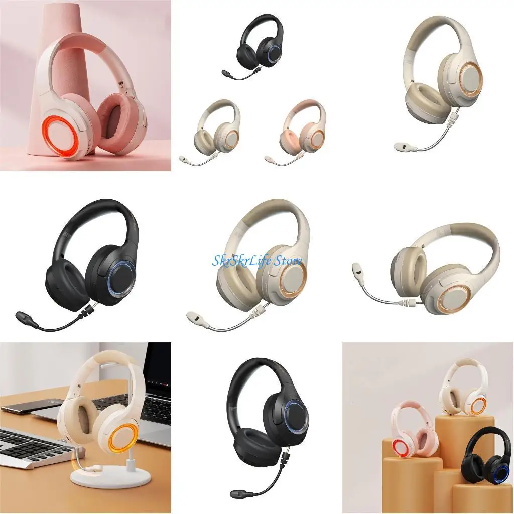 

E65E Studio Wireless Earphone Over Ear Headphones with Noise Reductions Microphones