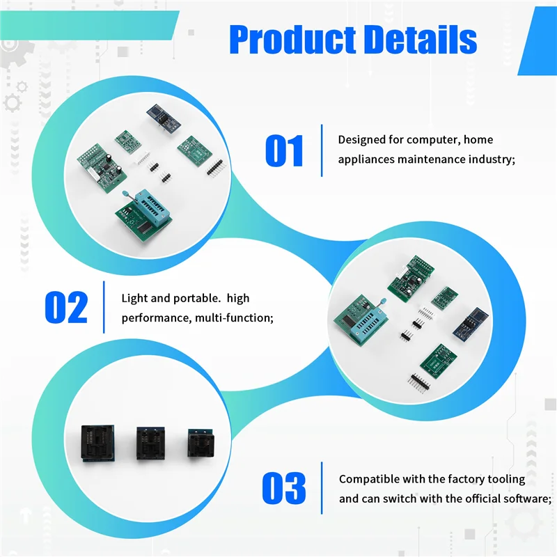 RT809F Set BIOS Burner LCD USB Chip Eeprom Programmer ISP USB Alat Perbaikan Mobil dengan 11 Adaptor