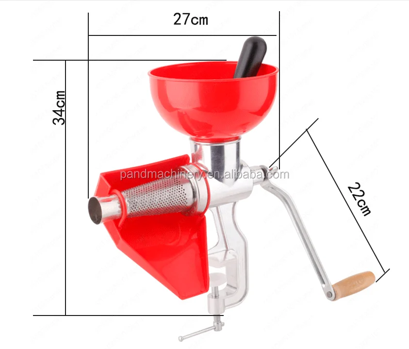 Manual Aluminum Tomato Fruit Juicer Tool