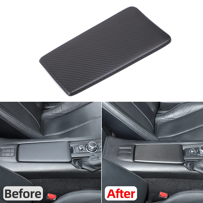 

Real Carbon Fiber for 2016-2026+ Mazda MX-5/Fiat 124/Abarth 124 Center console armrest lid Cover Sticker Car Accessories