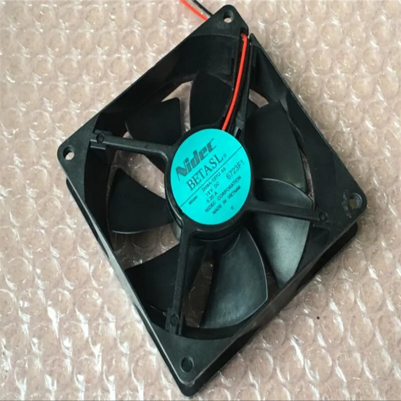 NIDEC D09A-12TU 03 12V 0.20A 92*92*25MM 9CM  Two-wire inverter fan