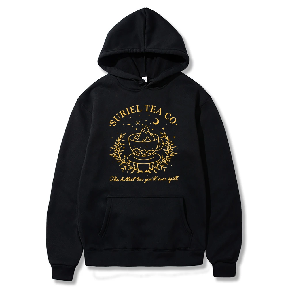 

Suriel Tea Co Hoodie Vintage Velaris A Court of Thorns and Roses Hooded Sweatshirt Acotar Night Court Sweater SMJ Bookish Hoodie