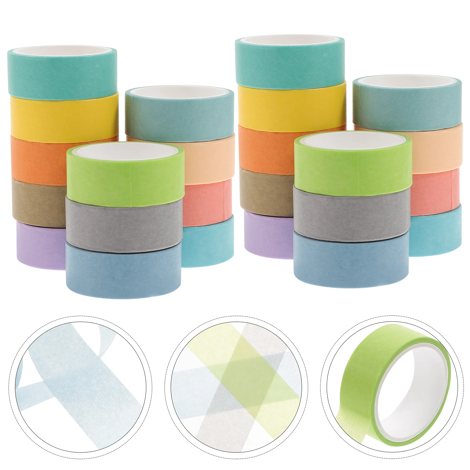

24Pcs Exquisite Washi Tapes Collection Adhesive Masking Tape for Scrapbooking Gift Box Decoration Washi Tape Scrapbook DIY Tapes