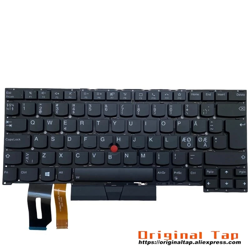 NDC Nordic Backlit Keyboard for Lenovo Thinkpad P1 Gen 3 X1 Extreme 3rd SN20W85566 SN20W85530