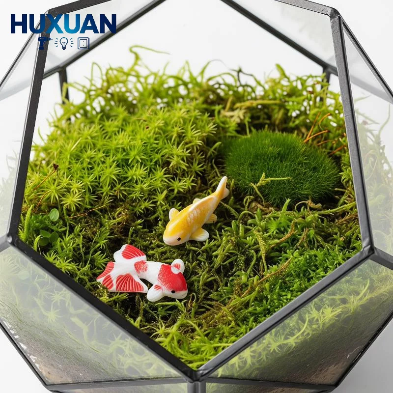Mini Resin Koi Fish Figurines Realistic Colored Lotus Ornaments Non-Toxic Waterproof for Aquarium Home Desk Decor Party Gifts
