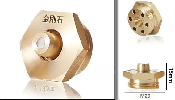 Wire Guider Spray Cooling Plate Nozzle 0.192 0.195 0.215mm WEDM Wire-Cutting machine Guide M20 Ceramic and diamond inside