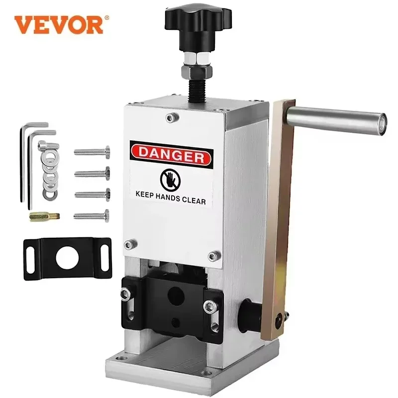 VEVOR Manual Wire Stripping Machine Wire Stripper Machine 1.5 - 25mm Hand Cranked Cutter Stripping Cable Machine A Denuder Cable